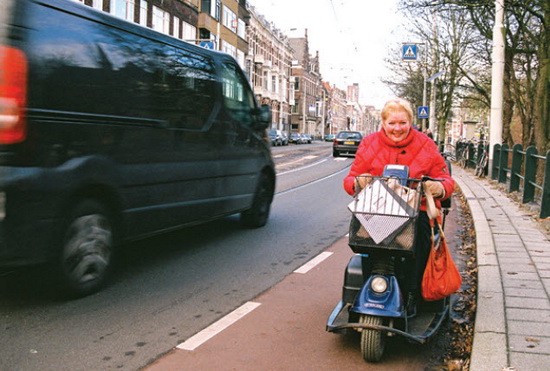 Oostzeedijk gevaarlijk voor gehandicapten