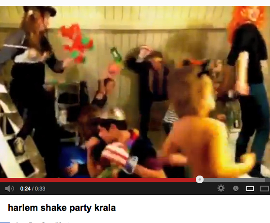 Harlem shake virus slaat toe in Kralingen