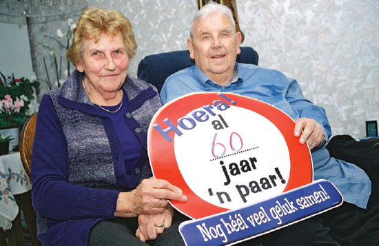 Jo van Rietschoten-Noordsij (80jr.) en Henk van Rietschoten (81jr.)