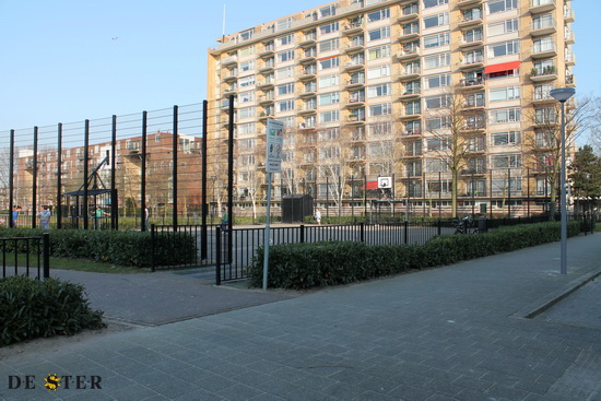 sportveld in de Robert Baeldestraat