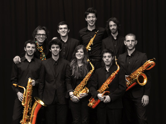 Saxofoonorkest Vento do Norte in Rotterdam