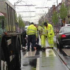 Fietser aangereden op de Oudedijk