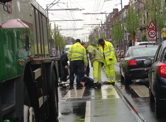 Fietser aangereden op de Oudedijk