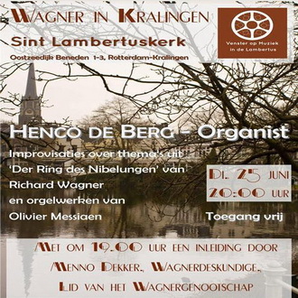 Wagner in Kralingen – improvisaties over ‘De Ring’ door Henco de Berg