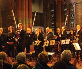 Cappella Gabrieli trad op in de St. Lambertus