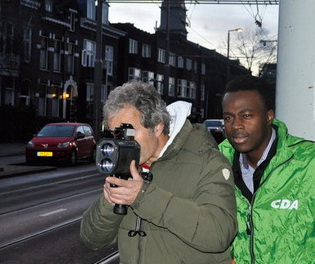 CDA-ers op pad met lasergun
