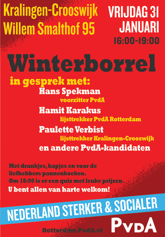 PvdA winterborrel – in gesprek met…