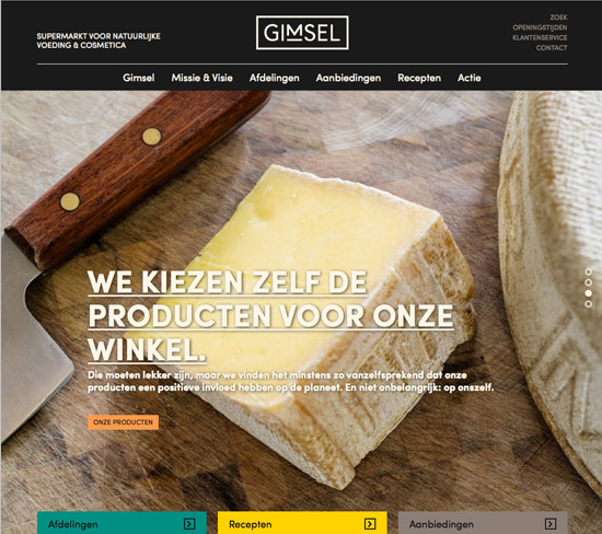 Gimsel heeft eigen website