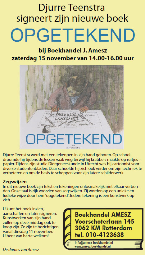 Amesz flyer opgetekend