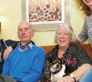 60 jaar getrouwd: familiebezoek