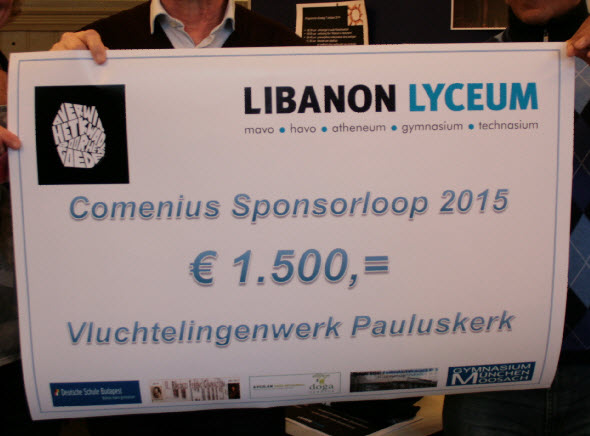 Libanon Lyceum haalt € 1500,- op voor Pauluskerk