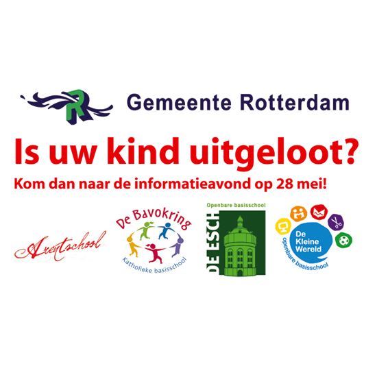 Uw kind uitgeloot? informatieavond over scholen!