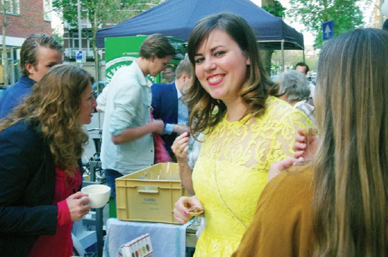 Lilian Bos van Altanzza stal de show met een jurkje uit haar eigen collectie