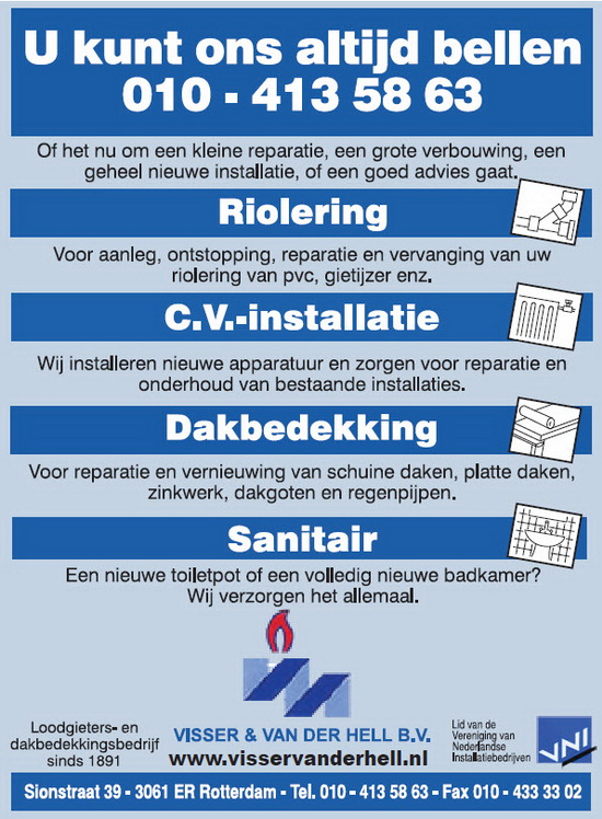 Visser & Van der Hell Loodgietersbedrijf B.V