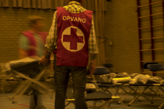 Arrestatie bij noodopvang vluchtelingen Crooswijk