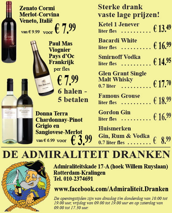 admiraliteit dranken week 44