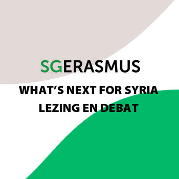 What’s next for Syria? | Lezing en debat SG Erasmus