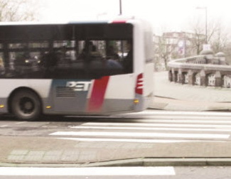 Zebrapad bij de Noorderbrug