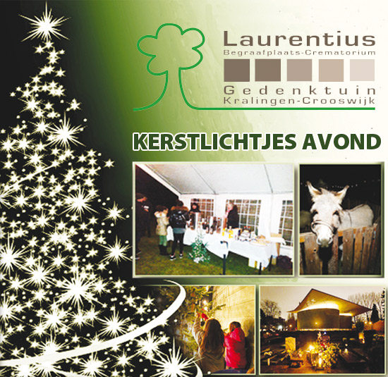 Kerstlichtjesavond bij begraafplaats Laurentius