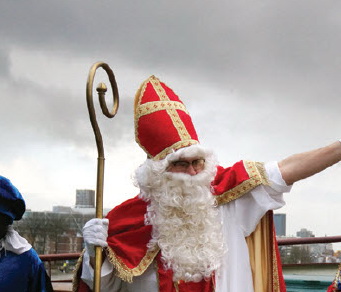 Sinterklaas onderweg opgepikt