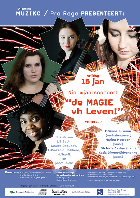 Nieuwjaarsconcert “de MAGIE van het Leven!” in Pro Rege