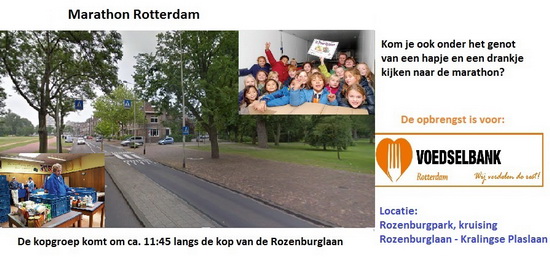Marathon Rotterdam Eten en drinken voor de voedselbank