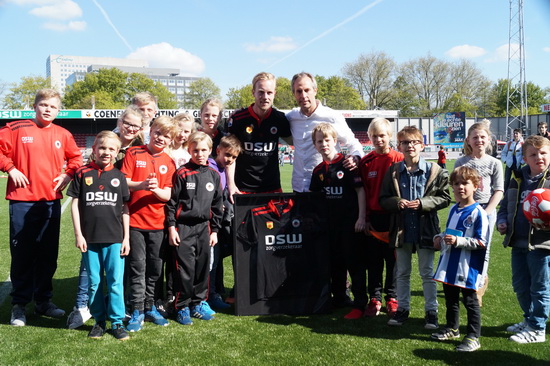Excelsiorshirt voor gymleraar Ton Koot