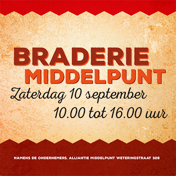 Komt u ook naar de Braderie Middelpunt?