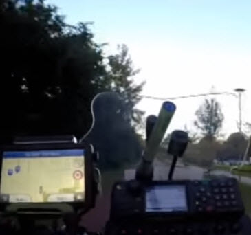 Spectaculaire video achtervolging scooterrijder door Kralingse Bos