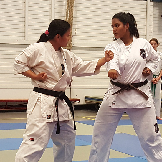 Krav Maga Karate voor vrouwen bij Jayra