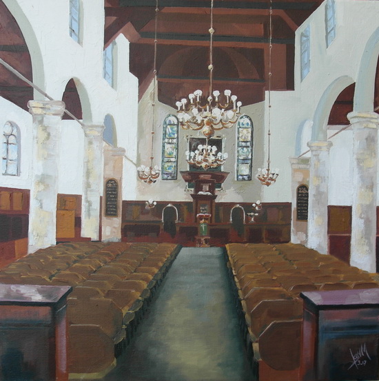 Jubileumschilderij voor Pelgrimvaderskerk in Delfshaven