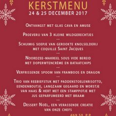 Kerstmenu Brazzo op 24 en 25 december