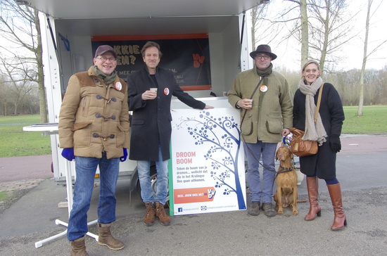 Blauwbekken met de VVD-ers in het Bos