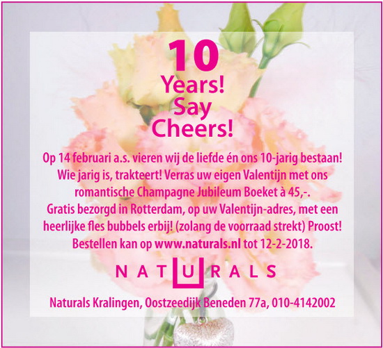 Naturals: 10 Years Say Cheers!
