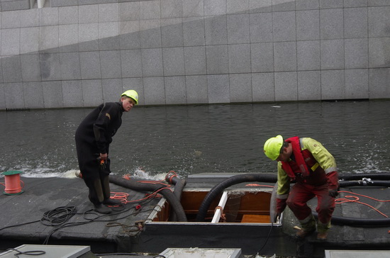 Schaakcentrum maakte water