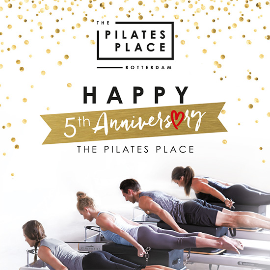 The Pilates Place Rotterdam 5 jaar “Anniversary Arrangement”