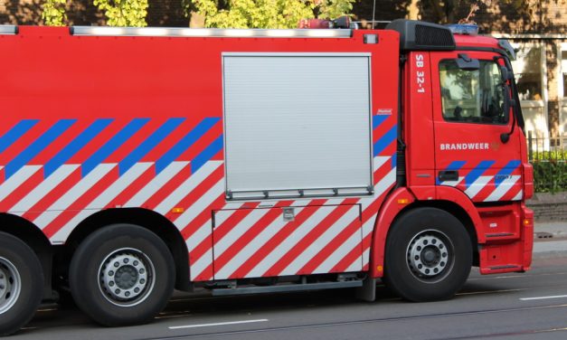 Bestelbus brandt uit in Kralingse Bos