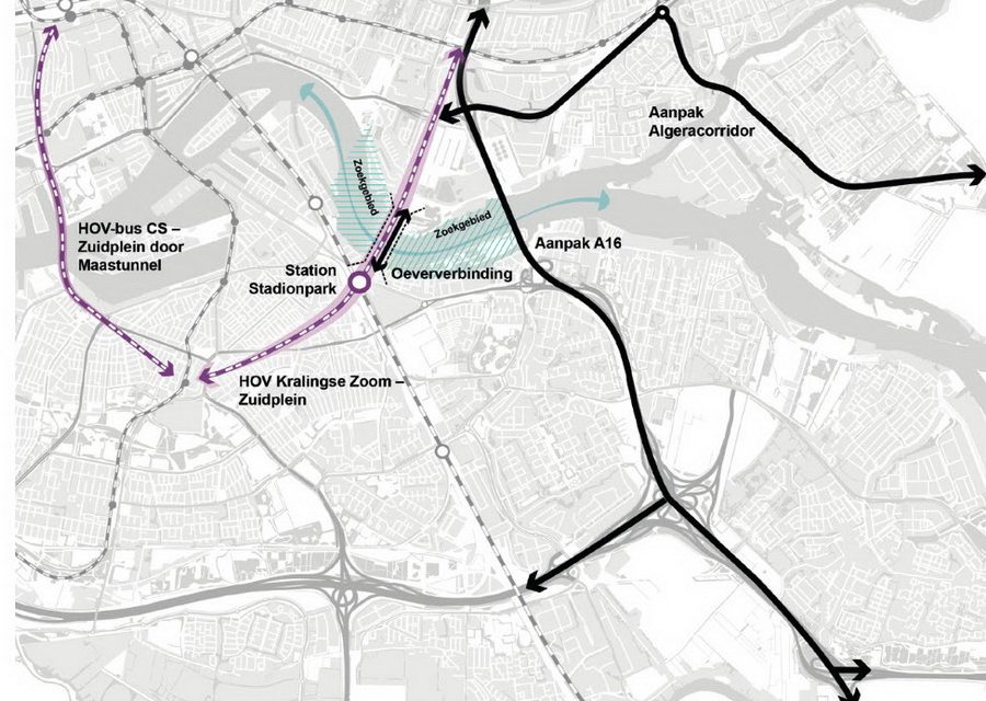 Maak eisen voor oeververbindingen aan oostkant Rotterdam concreet