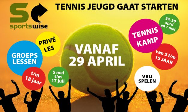 Jeugd kan weer tennissen op Tennispark Kralingen