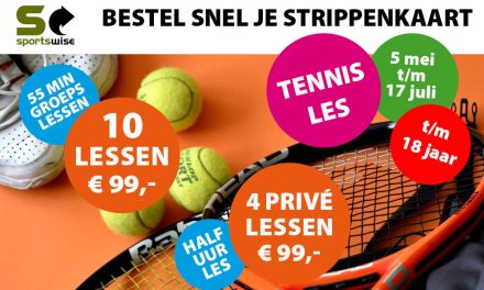 Flexibele opzet voor de tennislessen jeugd bij Tennispark Kralingen