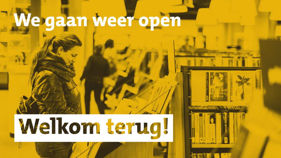 Bibliotheek Rotterdam weer open. welkom terug!