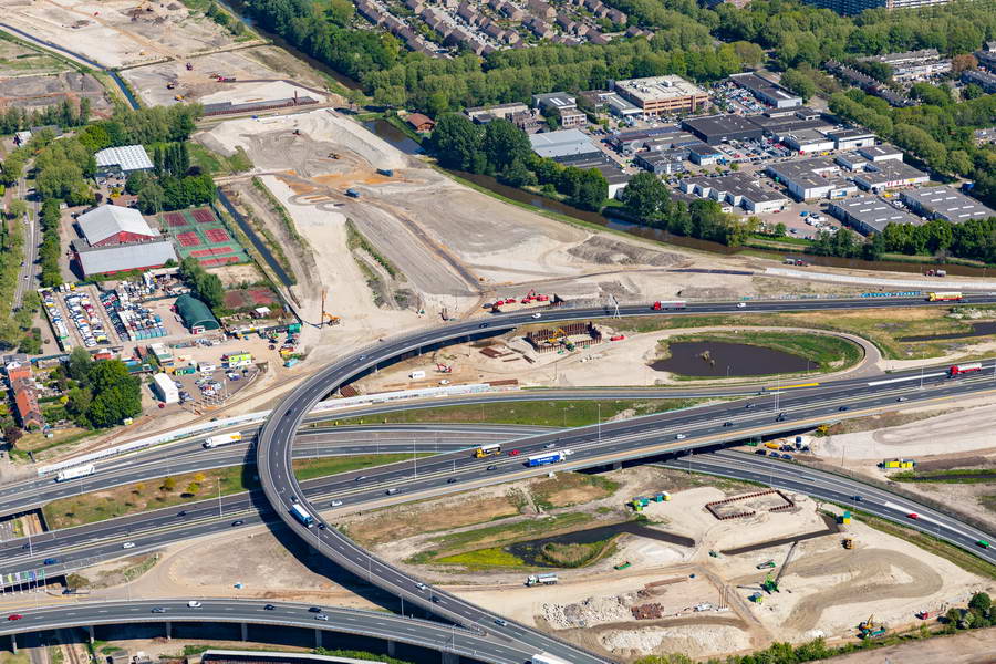 Verbindingsboog vanaf A16 richting Hoek van Holland in augustus en oktober 2020 drie weekenden afgesloten