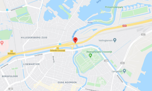 A20 richting Gouda dicht bij Crooswijk