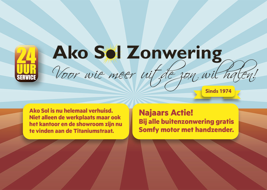 Akosol is helemaal verhuisd! Najaars acties
