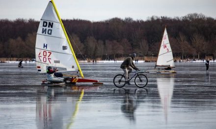 Historisch genieten van het ijszeilen op de Kralingse Plas