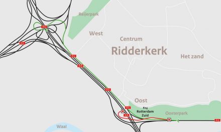 Verbindingsweg A15 met A16 richting Breda weekend dicht