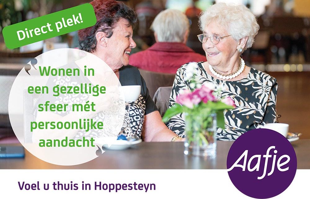Wonen in een gezellige sfeer mét persoonlijke aandacht