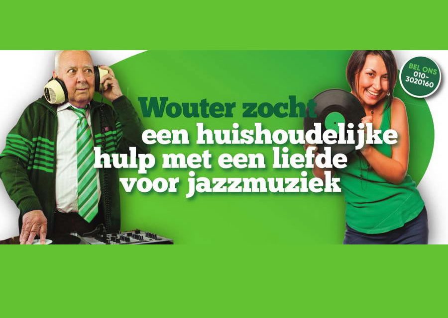 Wouter zocht een huishoudelijke een huishoudelijke hulp met een liefde voor jazzmuziek