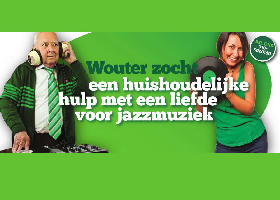Wouter zocht een huishoudelijke een huishoudelijke hulp met een liefde voor jazzmuziek