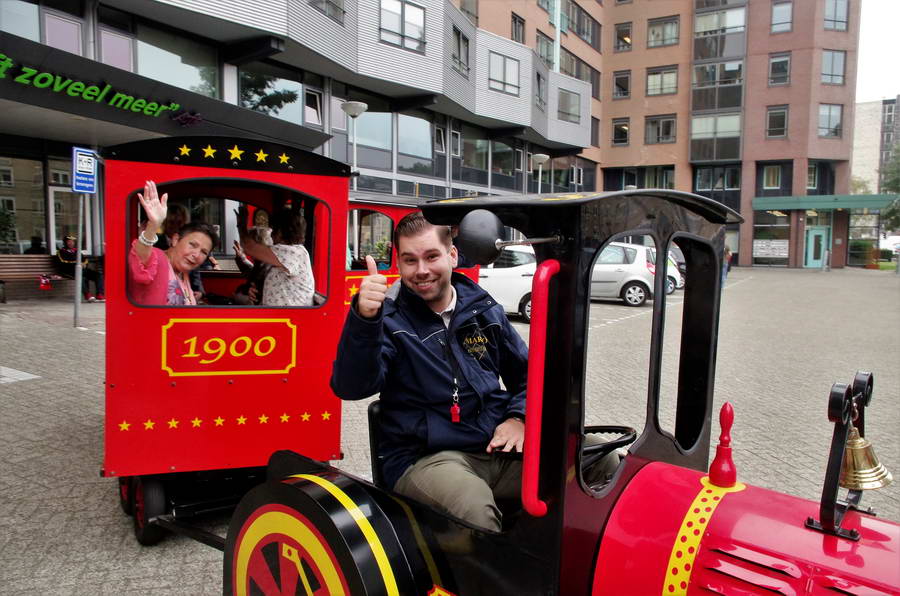 Met de trein naar pannenkoekenhuis